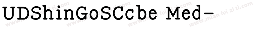 UDShinGoSCcbe Med字体转换
